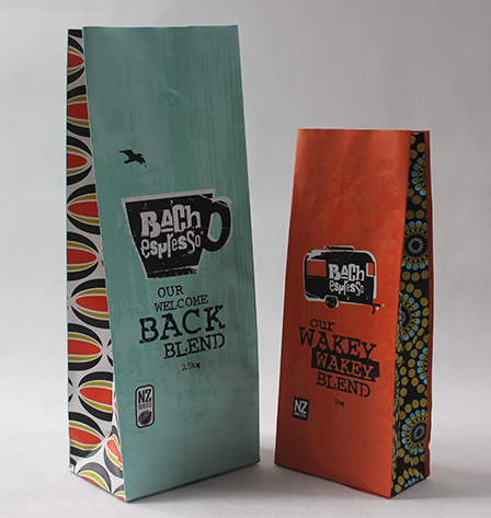 Folded bottom coffee bags